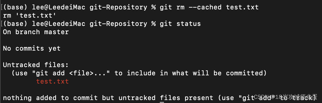 git status