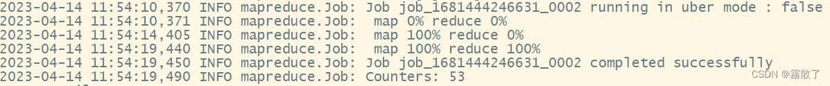 MapReduce job progress