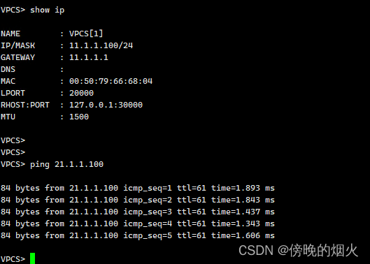 EVE-NG MPLS 静态 LSP