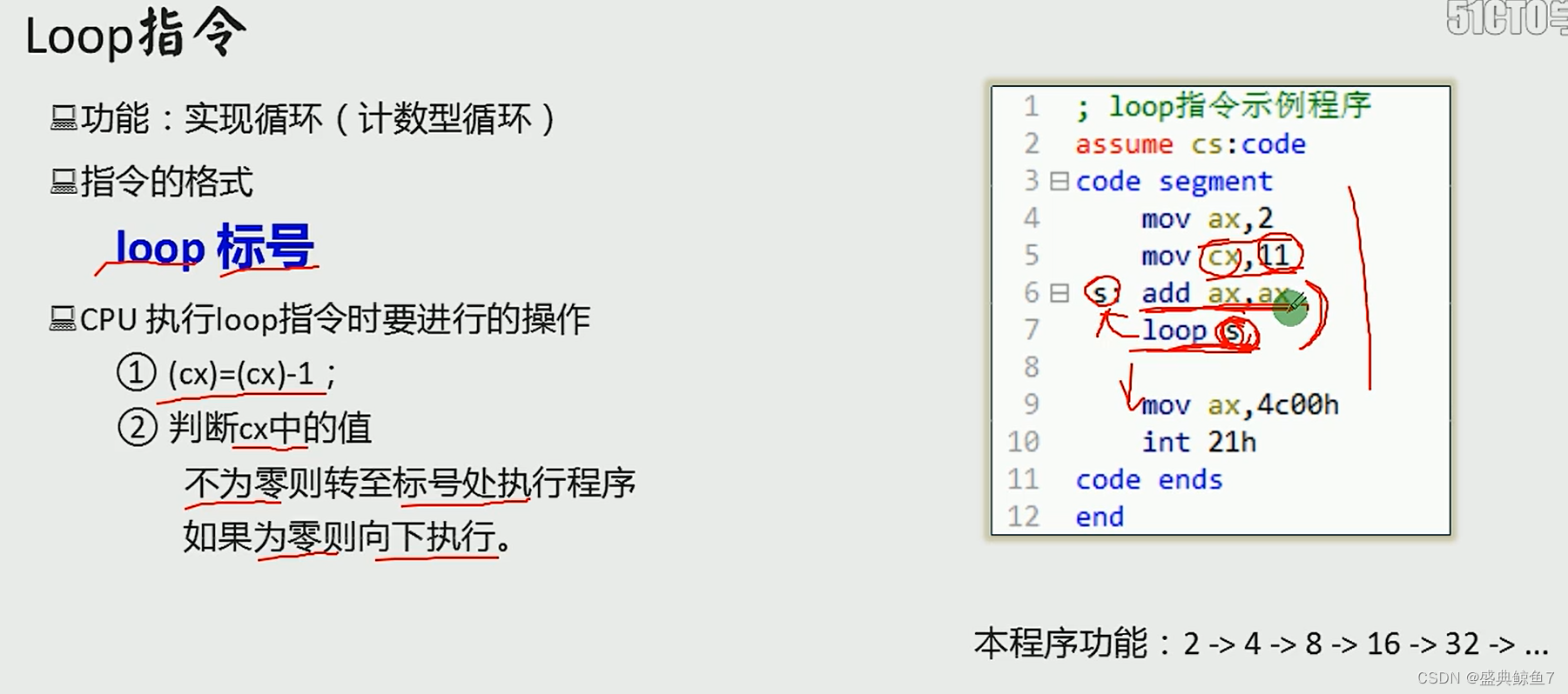 loop,在代码段中使用数据-CSDN博客