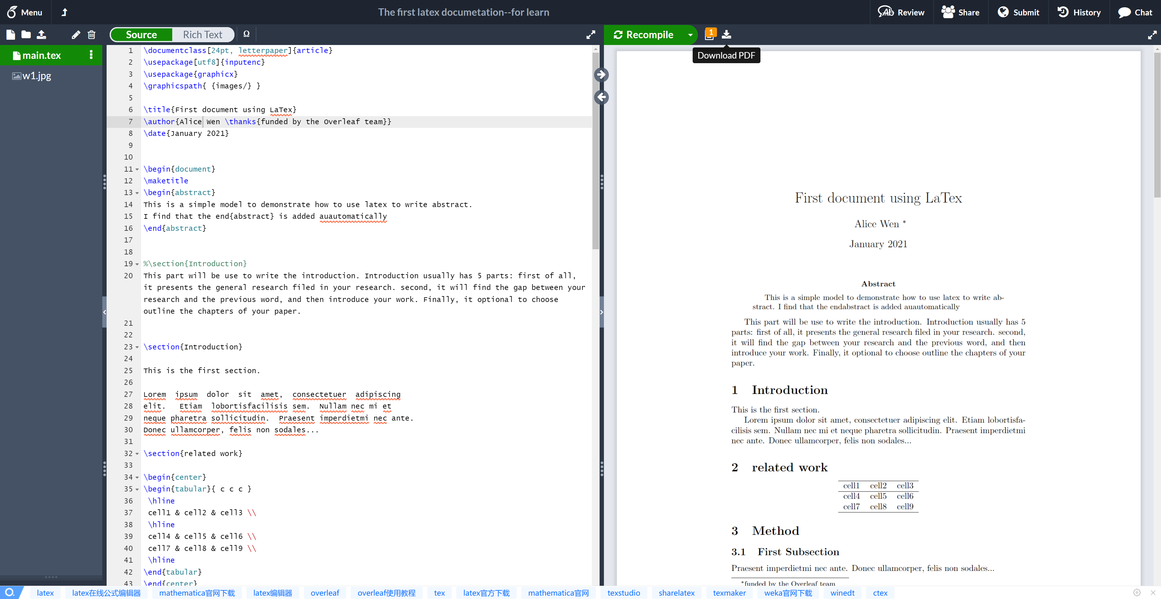 Learn LaTeX in 30 minutes - Overleaf, Online LaTeX Editor_overleaf ...