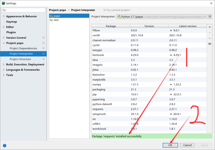 Pycharm编辑器第三方库Requests库安装「终于解决」