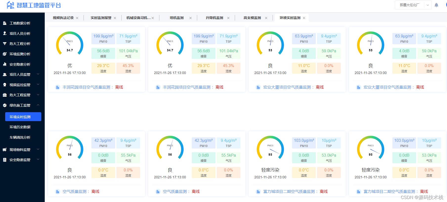 Uni-app智慧工地可视化信息平台源码