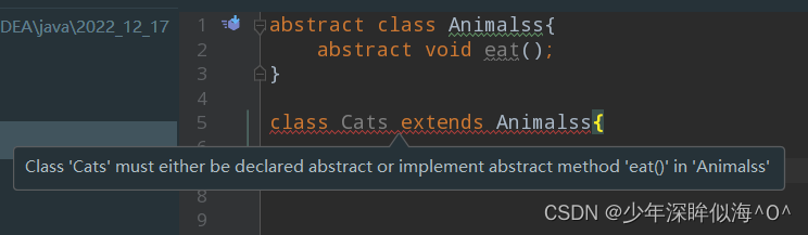java 抽象类_Java抽象类可以有具体方法吗