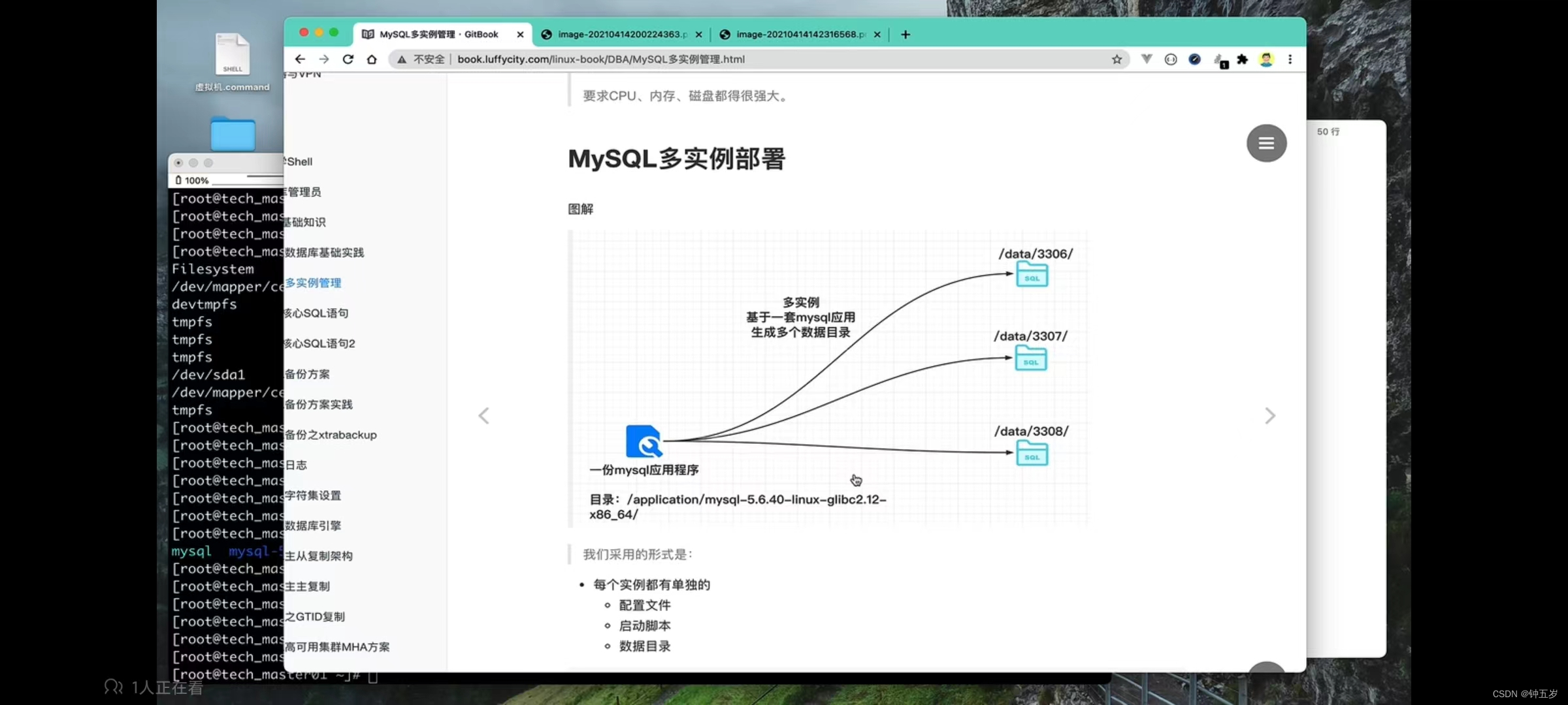 多实例 基于一套mysql应用生成多个数据目录