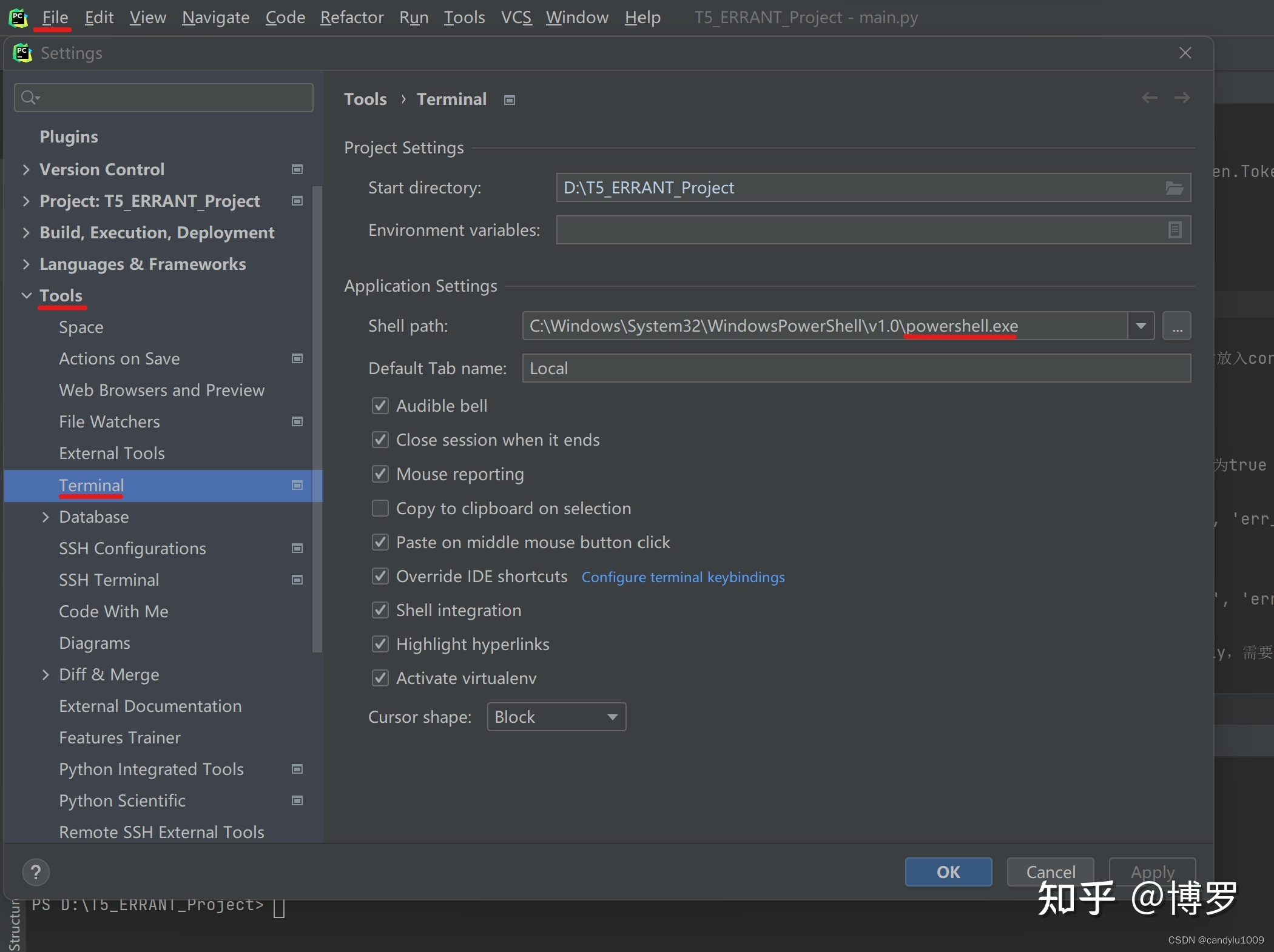 让Pycharm的Terminal进入创建好的虚拟环境_pycharm terminal 进入虚拟环境CSDN博客