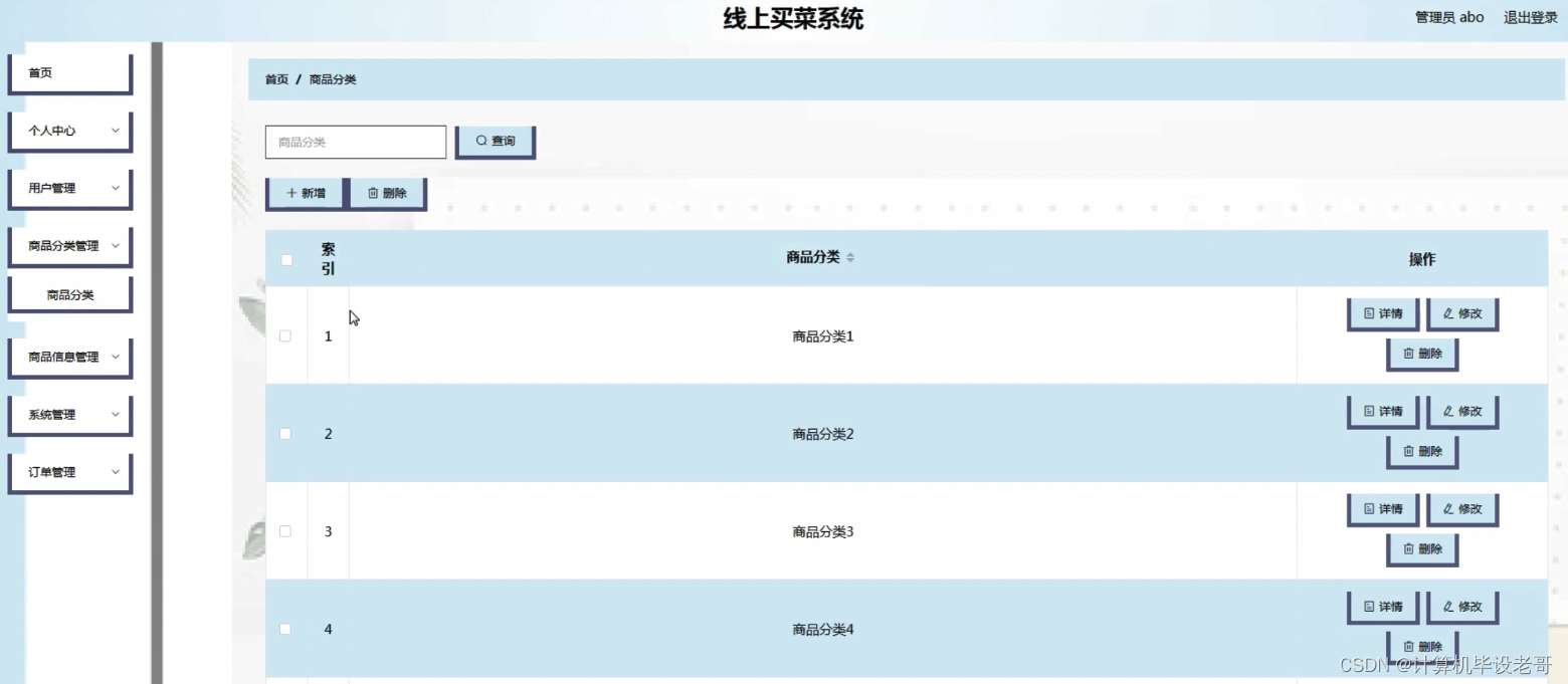 商品分类