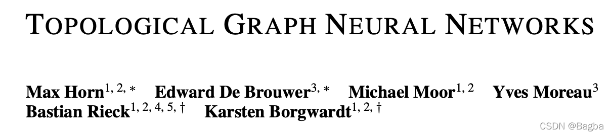 "TOPOLOGICAL GRAPOH NEURAL NETWOERKS"