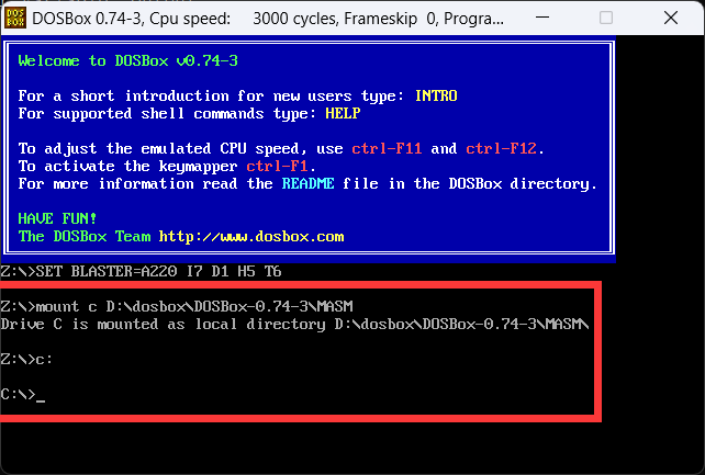 【汇编语言特别篇】DOSBox及常用汇编工具的详细安装教程