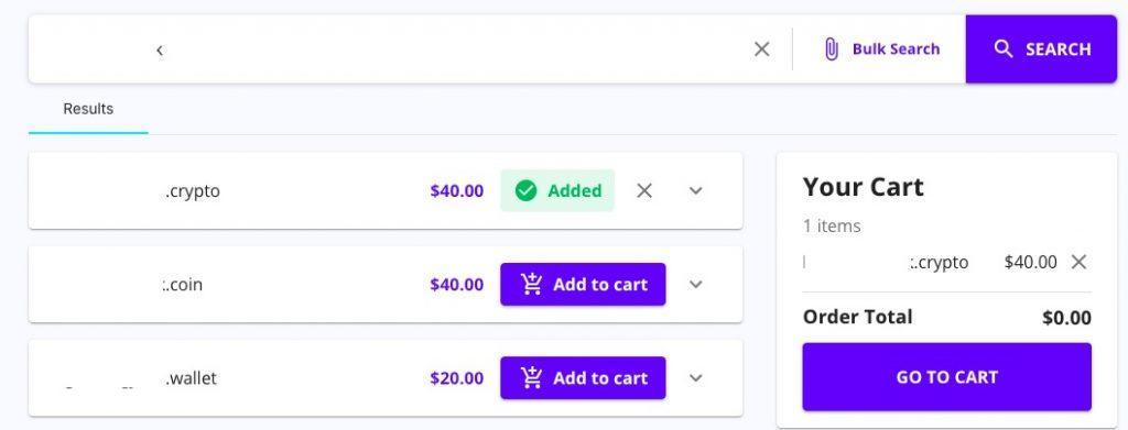 查找区块链域名