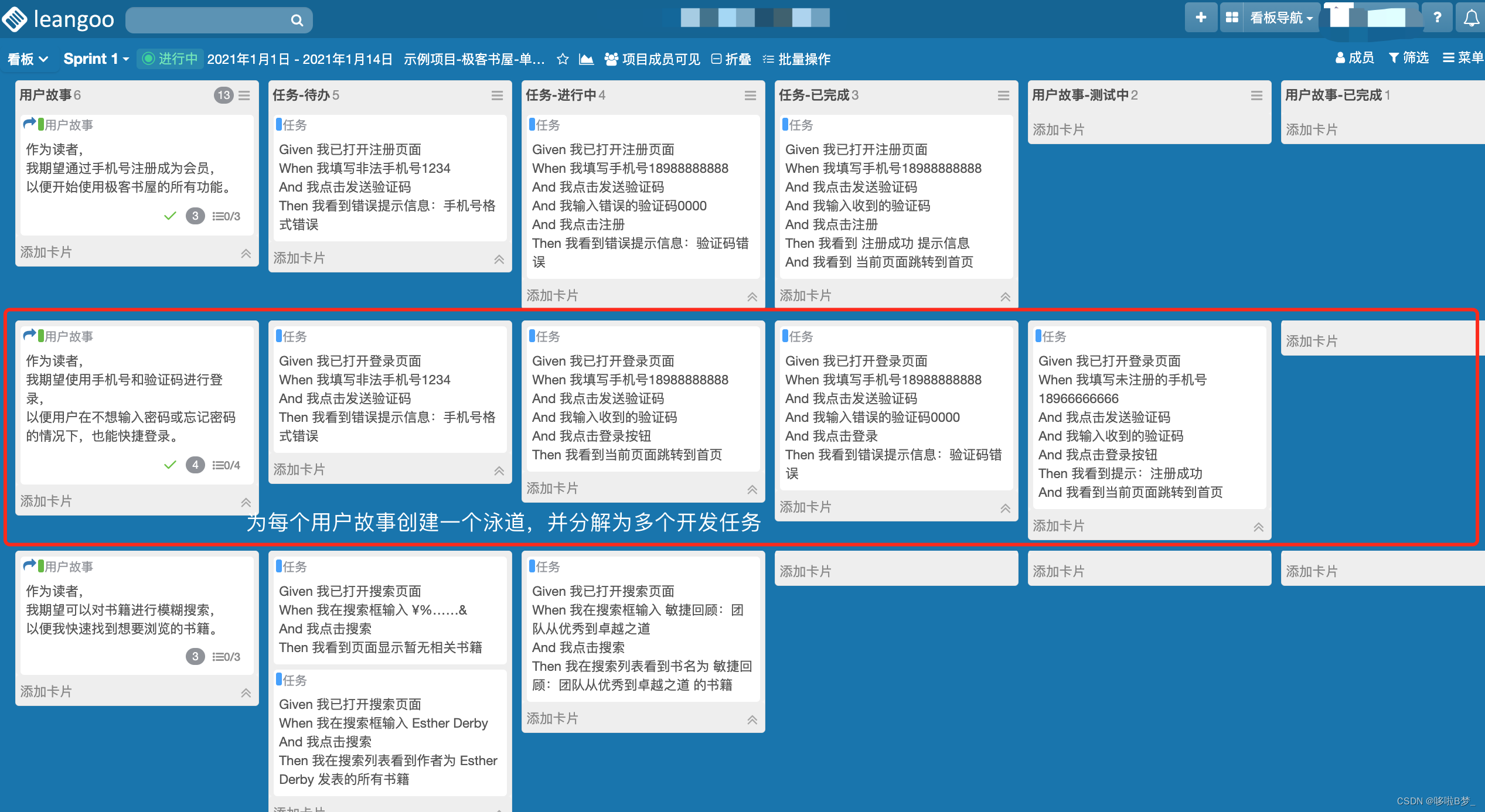 Scrum敏捷迭代规划和执行