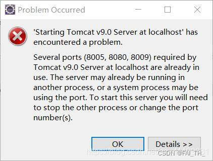 Starting Tomcat v Server at localhost has encountered a problem解决方法 我愿称其为最简单 CSDN博客