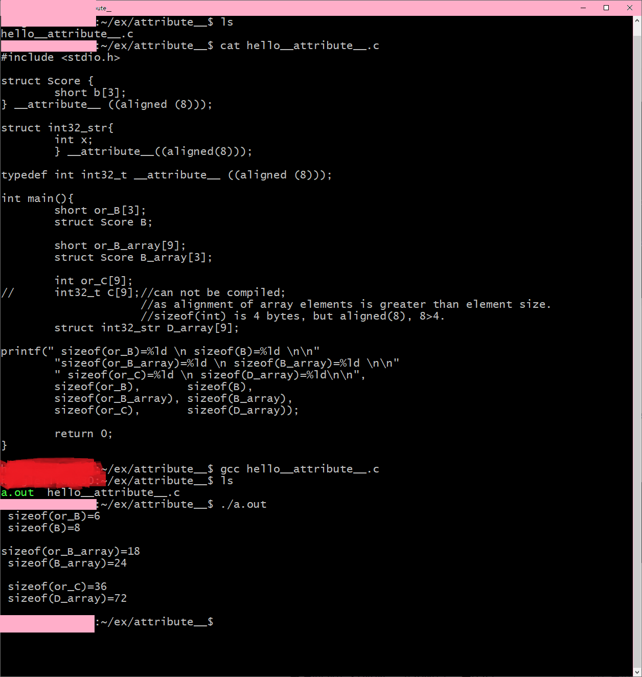 借 __attribute__ 引入 The GNU C Reference Manual_ccs the alignment of an ...