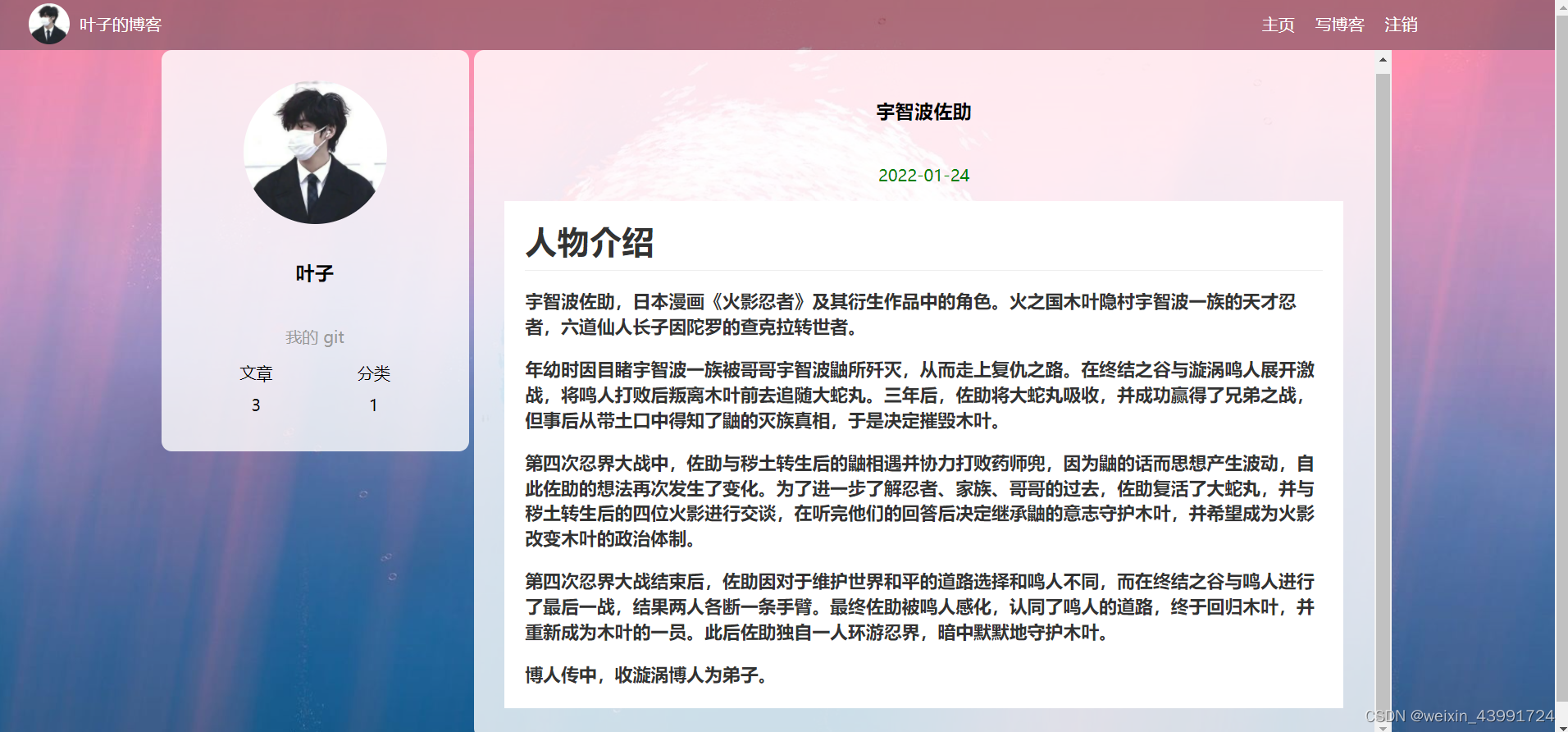 文章详情页
