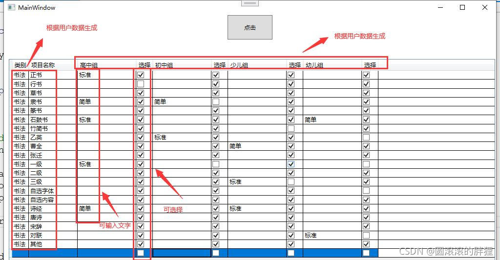 Wpf DataGrid 绑定Dynamic (二维数据表)_wpf datagrid dynamic-CSDN博客