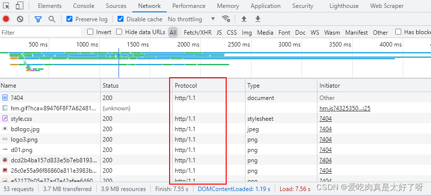 两种方式查看网站是否使用http/2协议