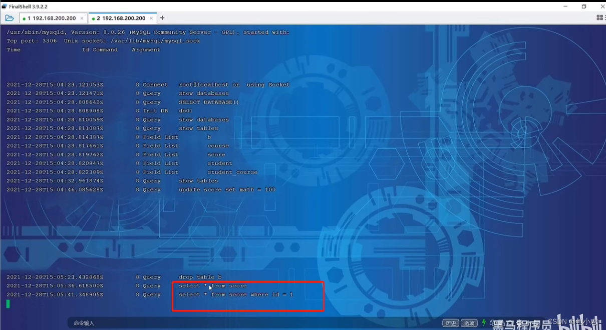 MySQL日志——查询日志