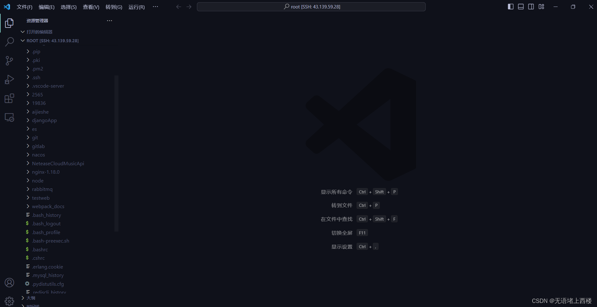 VScode使用SSH去编辑远程文件