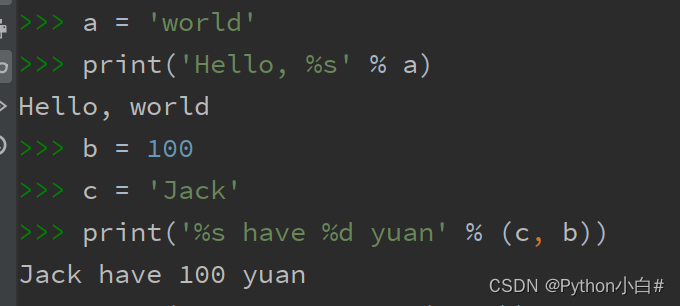 Python的格式化输出方式_python格式化输出-CSDN博客