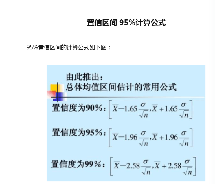 95%置信区间?