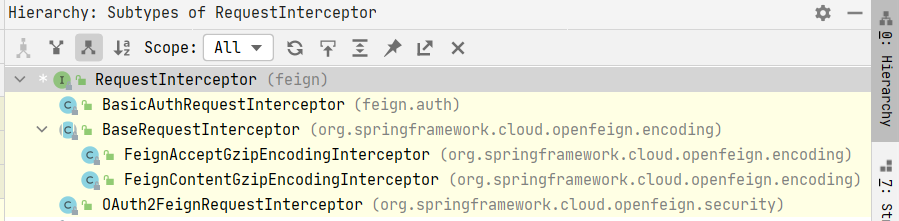 提供拦截器实现类