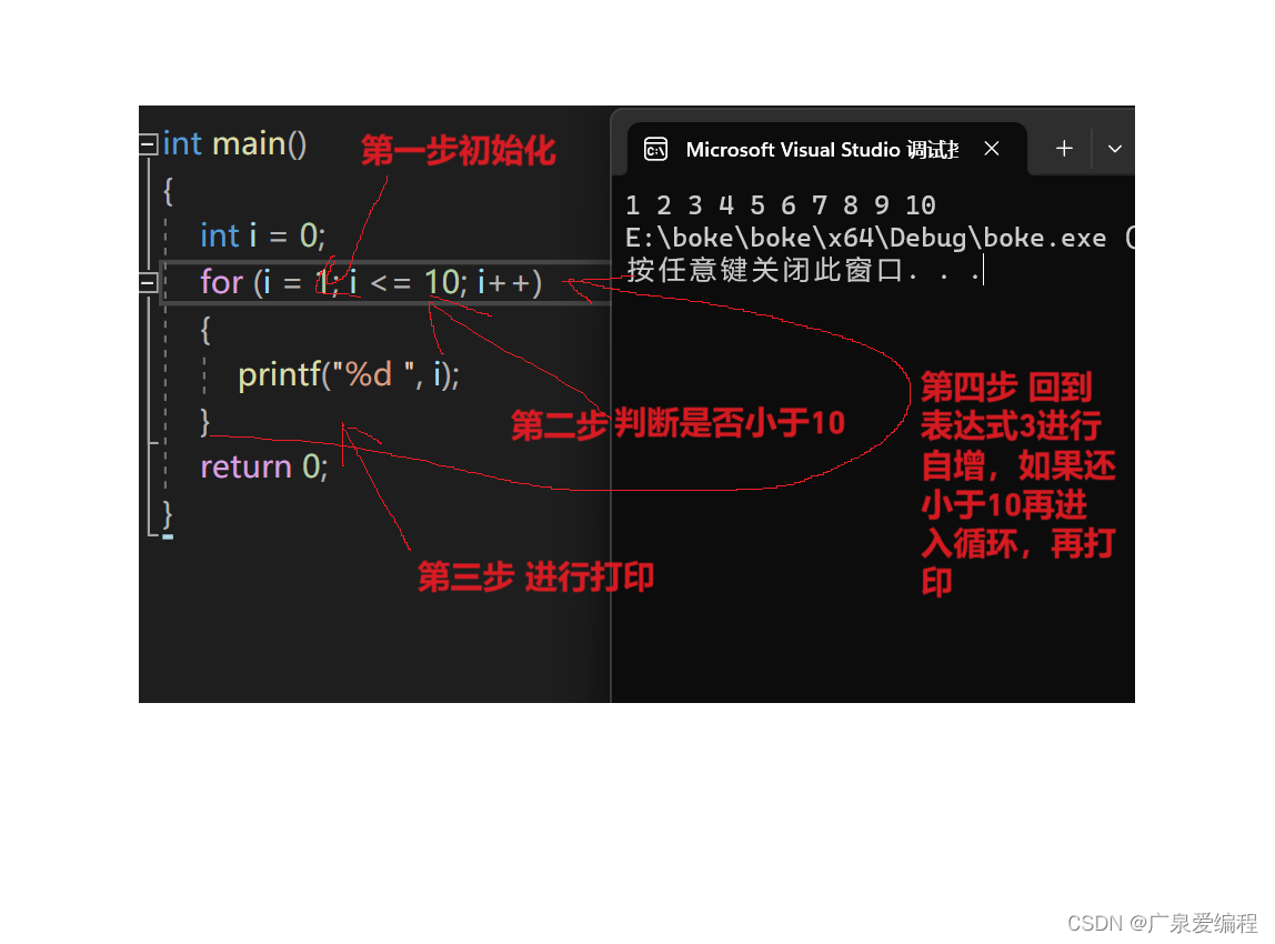 C语言for语句的简单介绍-CSDN博客