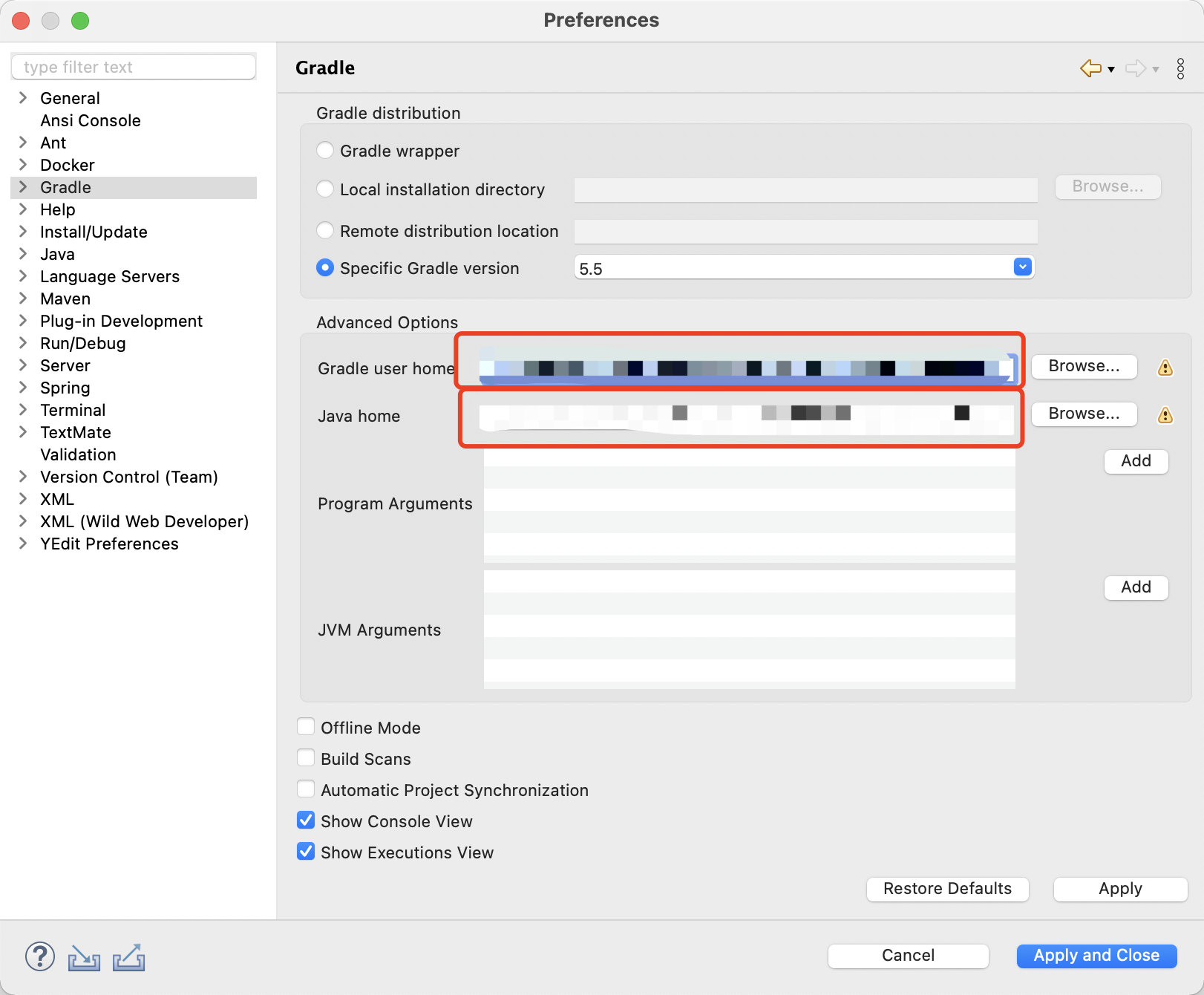 Как удалить gradle mac os