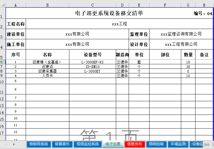 项目中excel表格中由合同内容--转换为验收清单的办法（python操作excel表格）