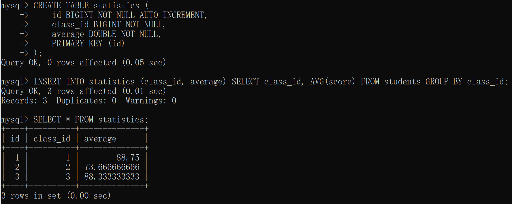 Database：MySQL