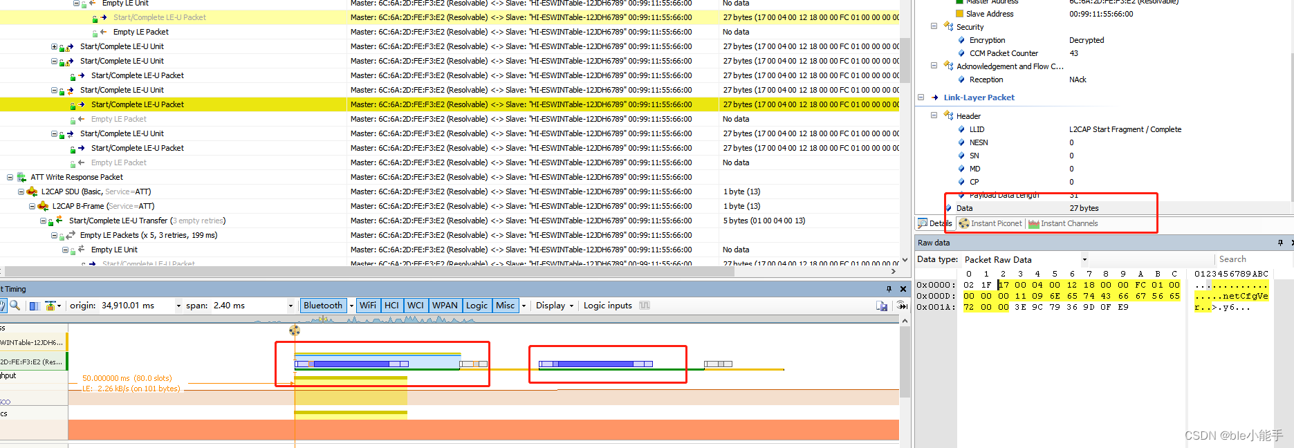 项目篇：ble透传速率抓包分析_write no responseCSDN博客
