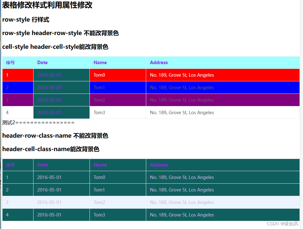 element-plus 表格-自定义样式实现2