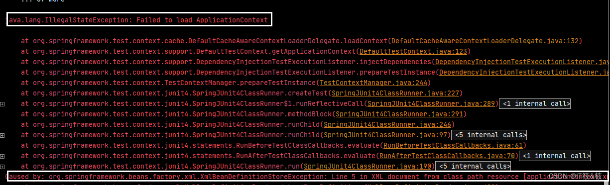 Java.Lang.Illegalstateexception: Failed To Load Applicationcontext  解决办法_，稳步前进的博客-Csdn博客