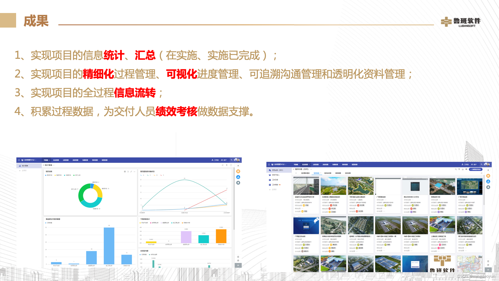 鲁班软件使用明道云优化项目管理的全过程