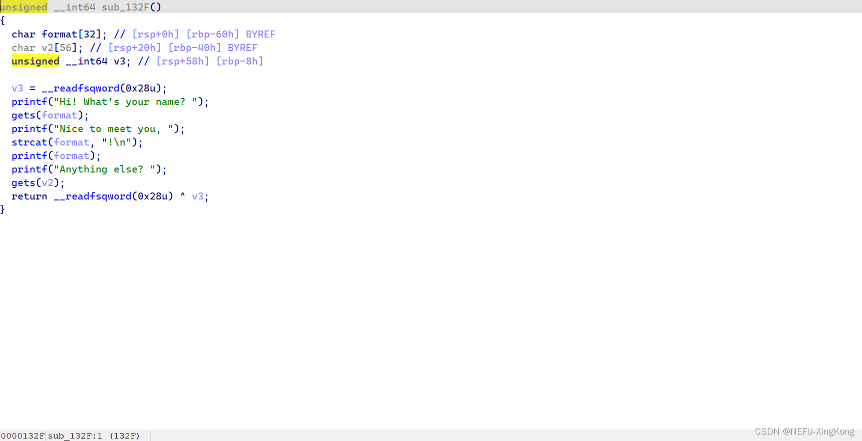 从格式化字符串泄露canary到栈溢出_0x100ull-CSDN博客