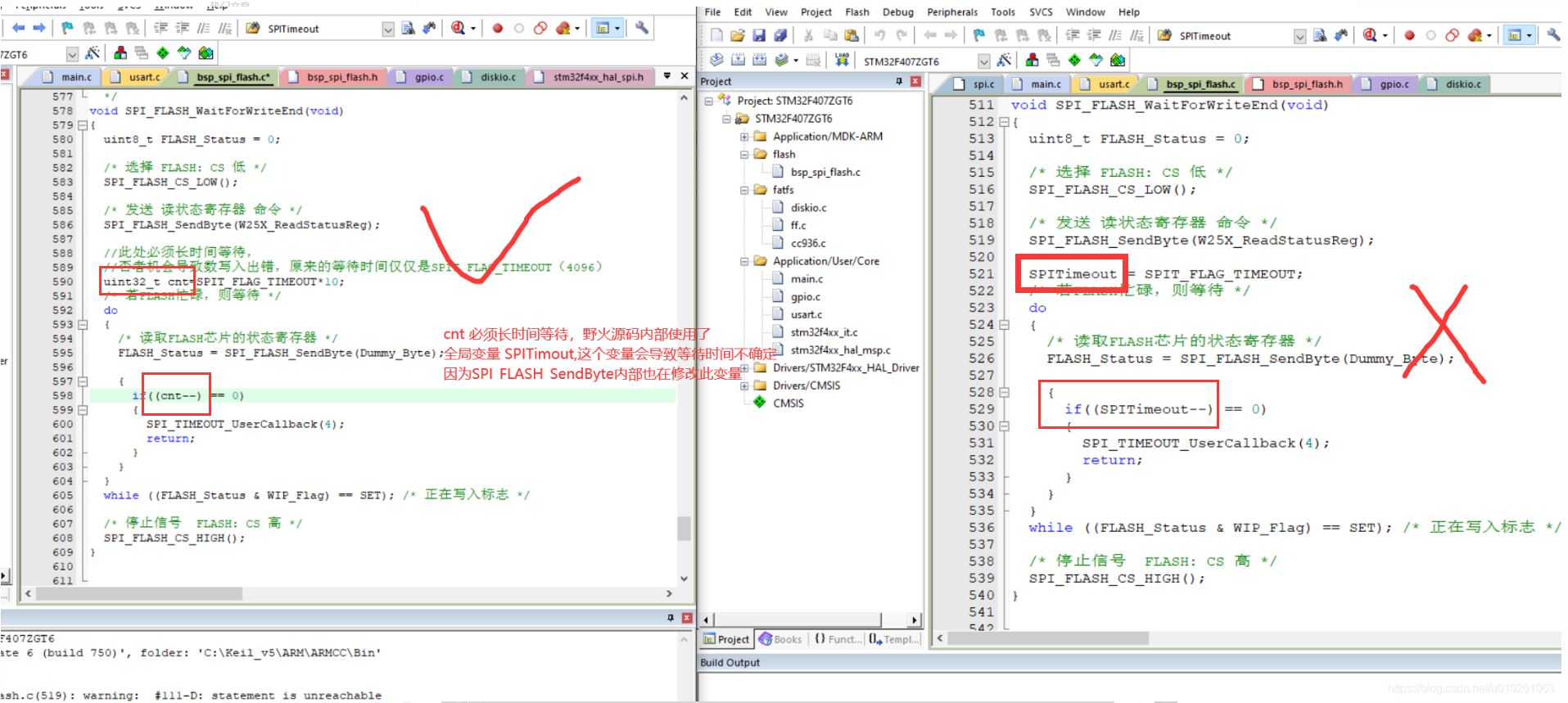 STM32F407ZGT6 fatfs出现挂载成功，但是文件读写失败的原因