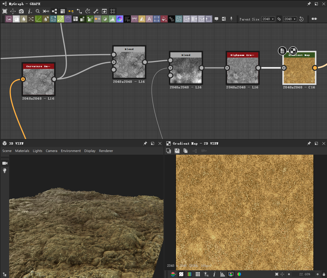 [学习笔记]SubstanceDesigner制作泥土材质