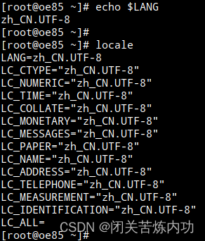 Linux 修改LANG 默认语言环境zh_CN.UTF-8 改成en_US.UTF-8_linux lang 