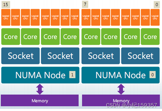 Node、Socket、Core、HT之间的关系