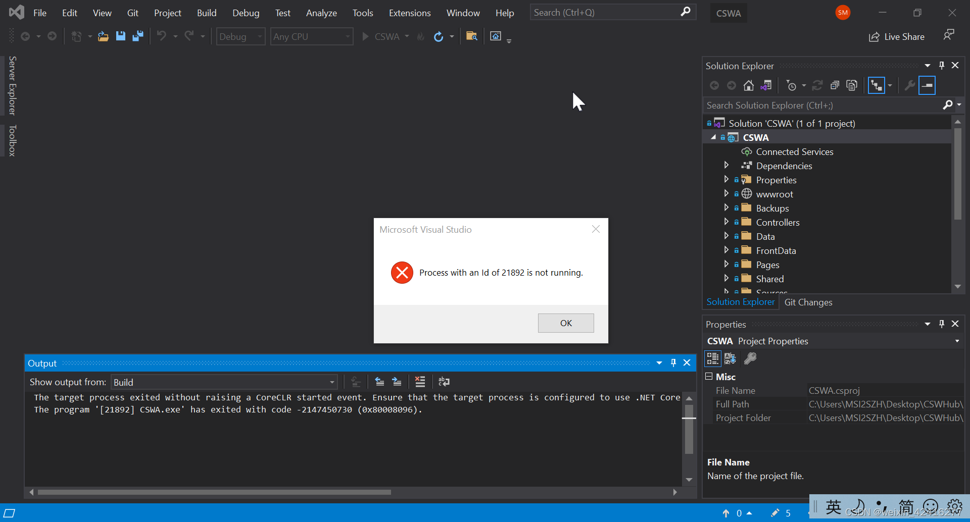 VS Error“The project file cannot be open“_balsamiq mockups this
