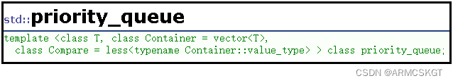 priority_queue模板参数
