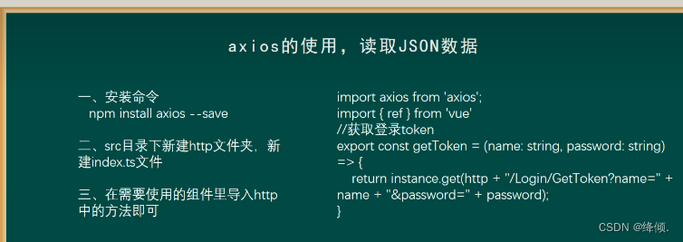 （2）axios的安装使用