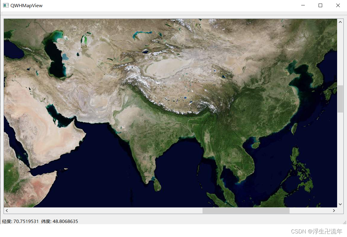 QGraphicsView实现简易地图2『瓦片经纬度』