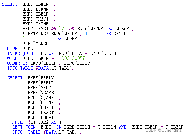 SAP-ABAP-SELECT语法SQL语法详解_sap Select-CSDN博客