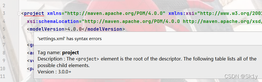 ‘settings.xml‘ has syntax errors 解决办法_settings.xml' has syntax errors ...
