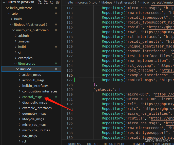 在VSCode下利用PlateFormIO开发Arduino的MicroROS遇到的一些问题