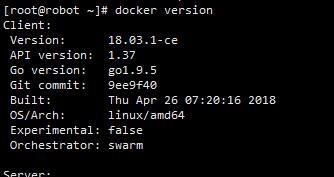versión de Docker Ver información de versión