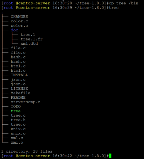 centos7安装tree命令