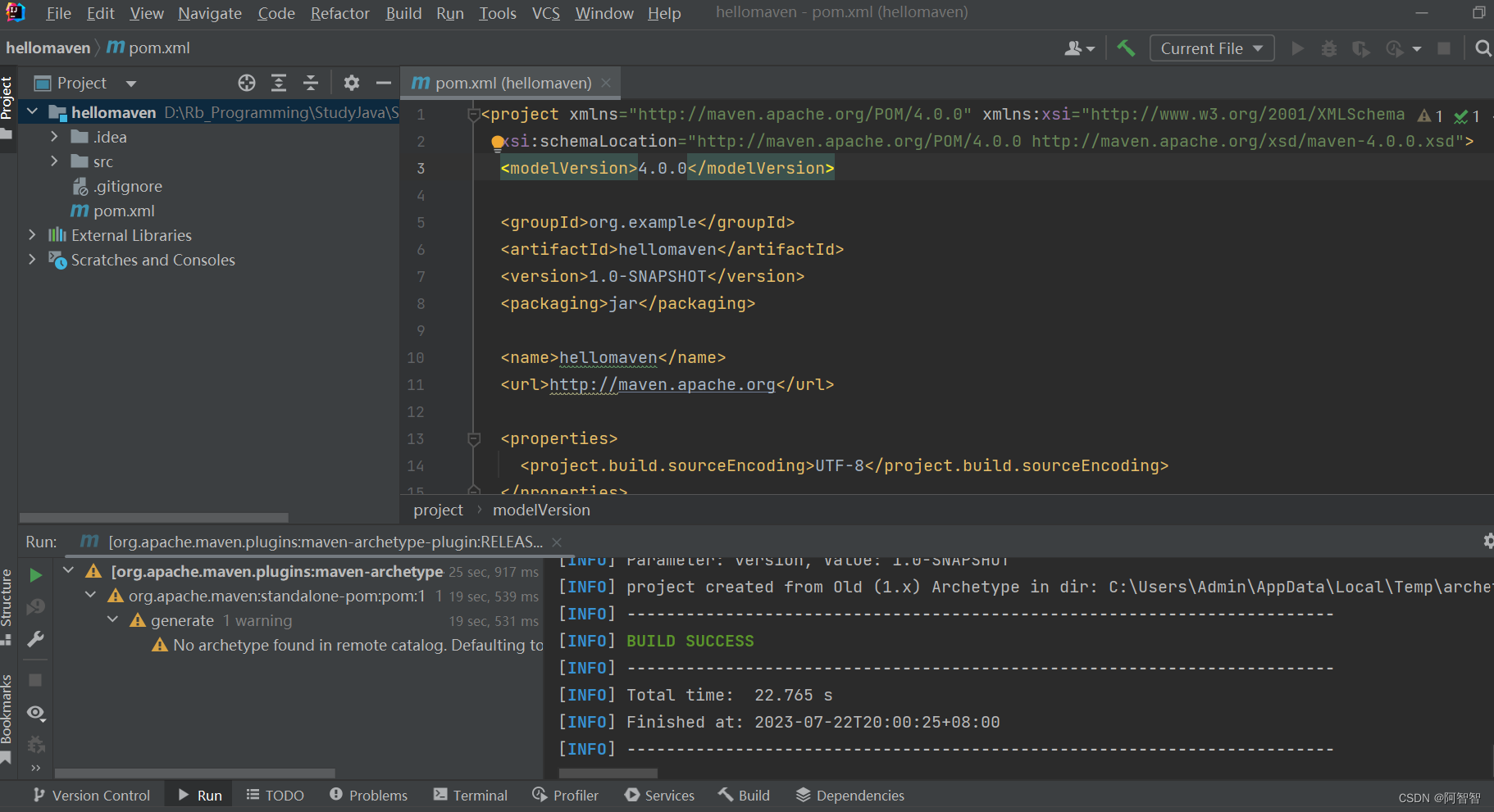 IntelliJ IDEA2023中利用maven-archetype-quickstart模板创建项目无src文件夹及maven插件下载过慢问题的解决