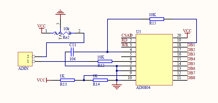 3 模拟量/数字量,a/d转换,adc0804实现方法_ad转