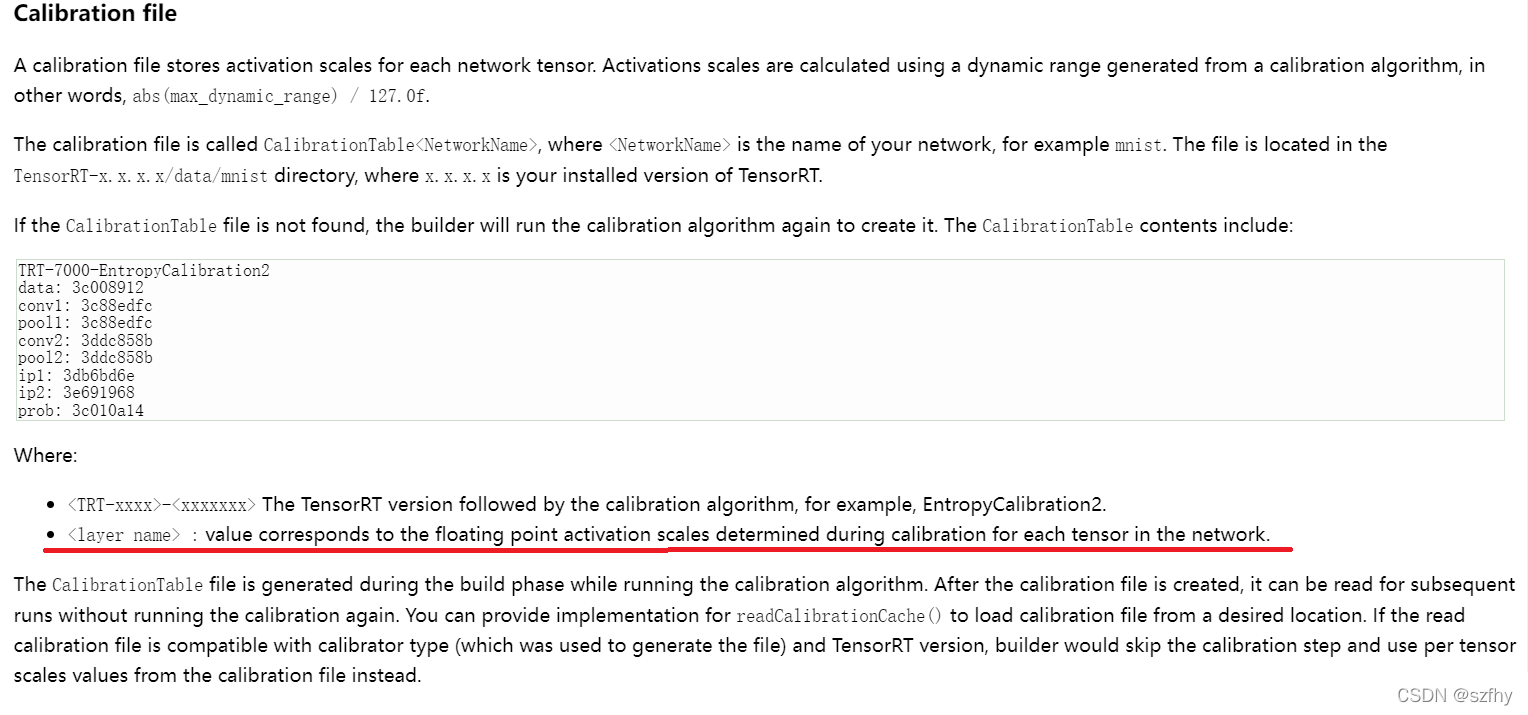 TensorRT int8 calibration table生成及解析-CSDN博客